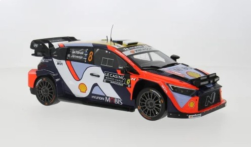 Hyundai i20 N Rally1 WRC No.8 Rally Monte Carlo 2025 Tanak/Jarveoja - 1:18